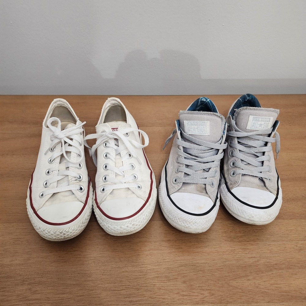 2 pair of women's sz. 8 converse bundle